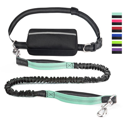 Running Waist Bag Multifunctional Dog Walking Leash for Jogging Hiking Waist Bag Leash for Outdoor Activity