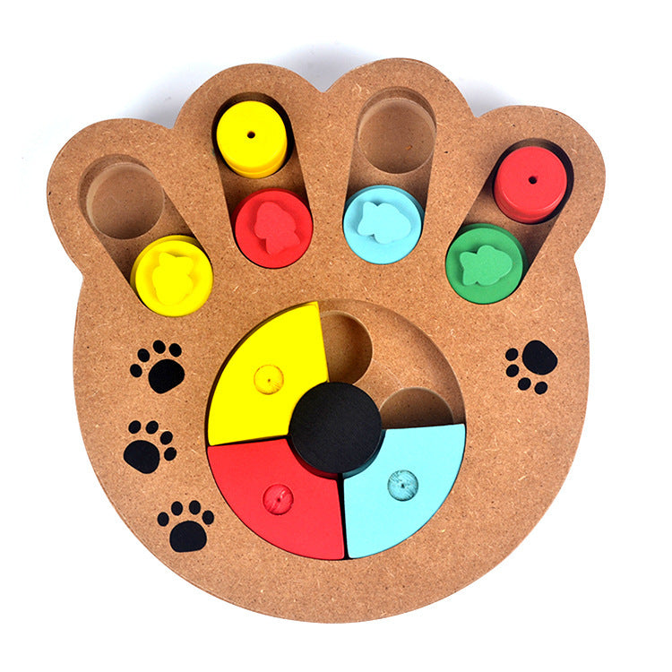 Pet dog, puzzle toy  new wooden play feeding multi-functional pet toys