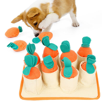 Pull Radish Game Puzzle Dog Toy Slow Food Leakage Training Play Sniffing Pet